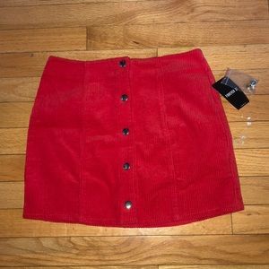 BRAND NEW FOREVER 21 CORDUROY SKIRT SIZE S